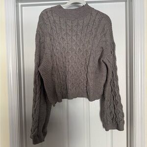 Anthropologie Cozy Cable Knit Sweater